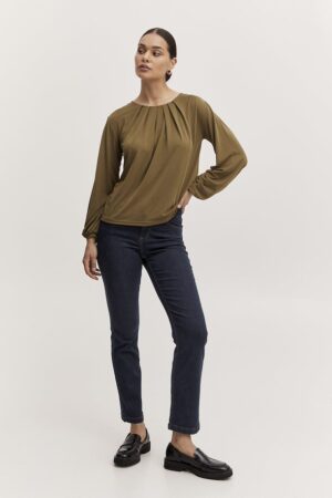 dark blue denim bylola jeans slim fit
