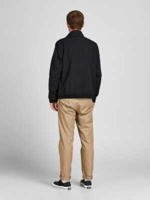 jackjones hoejhalsetbomberjakke sort 1