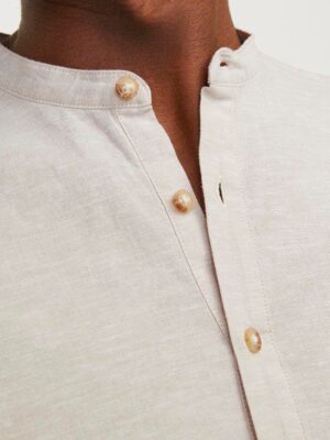 Πουκάμισο Μάο 12248410 Beige (2)