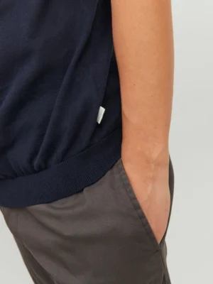 jackjones plaincrewneckt shirt blue 4