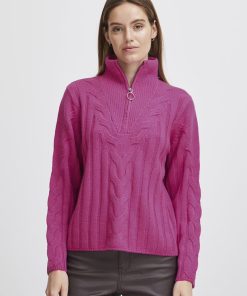 very berry knitted pullover
