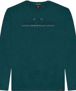Double μακό μπλούζα με μακρυμάνικη Ts 255 space green