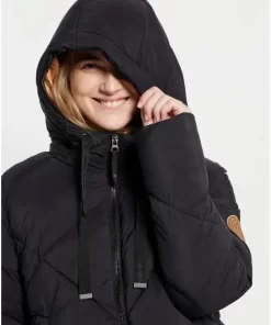 Relaxed fit puffer μπουφάν FBL008 104 01 Black (1)