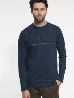μακό μπλούζα μακρυμάνικη Ts 255 Navy (3)