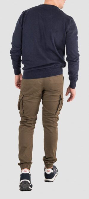 Πλεκτό με στρογγυλή λαιμόκοψη KNIT 076 Navy..