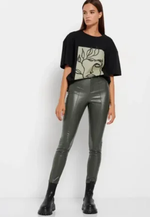 κολάν από οικολογικό δέρμα (PU) FBL008 119 02 Khaki (2)