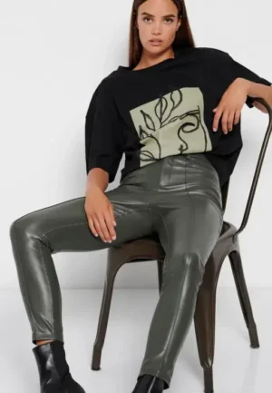 κολάν από οικολογικό δέρμα (PU) FBL008 119 02 Khaki (3)