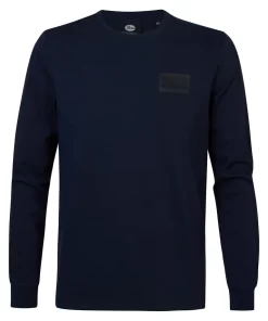 μακό μπλούζα με λαιμόκοψη Tlr6615152 Navy (2)