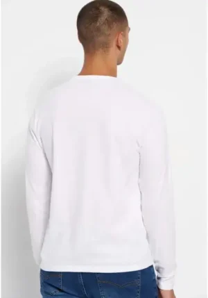 μπλούζα με κέντημα στο στήθος FBM008 025 07 White (2)