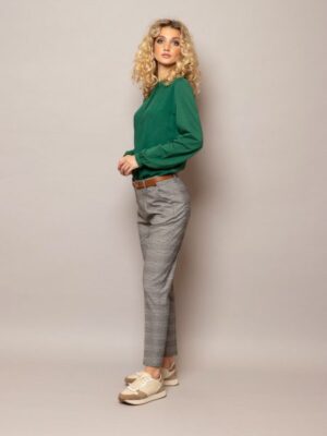 παντελόνι chinos καρό 475Filica Black (2)