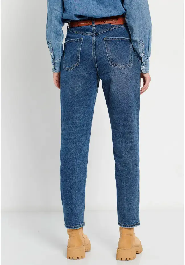 παντελόνι jean moms fit FBL008 160 02 D.K Blue (4)