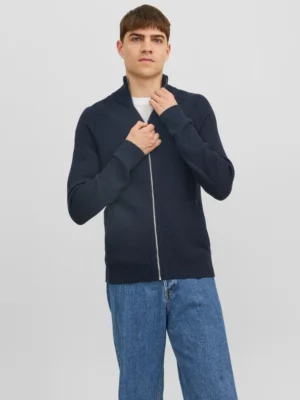 πλεκτή ζακέτα 12236310 Navy (4)