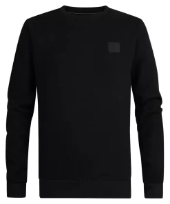 φούτερ μπλούζα με λαιμόκοψη Swr3866092 Black (2)