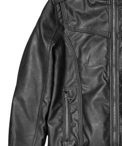 Eco leather μπουφάν Mljk 005 Black (2)