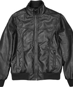 Eco leather μπουφάν Mljk 005 Black