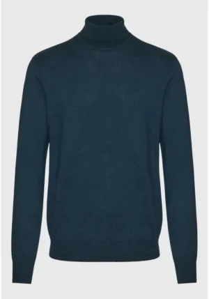 Essential ανδρικό πλεκτό ζιβάγκο FBM008 005 09 Ocean Blue