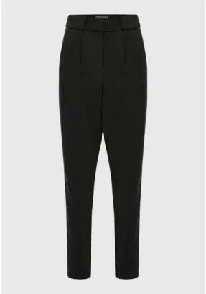 casual παντελόνι με πιέτες FBL008 118 02 Black (4)