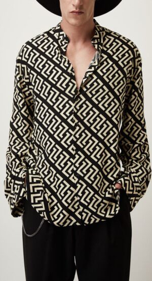oversize πουκάμισο La Greca 9045 Beige (2)