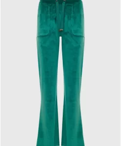 παντελόνι φόρμας σε βελουτέ ύφασμα FBL008 100 02 Pepper Green (2)