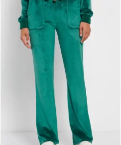 παντελόνι φόρμας σε βελουτέ ύφασμα FBL008 100 02 Pepper Green (4)