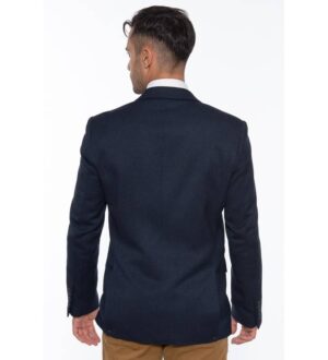 σακάκι με ανάγλυφη πλέξη 6027 Blue (3)