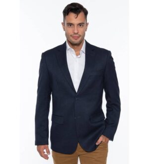 σακάκι με ανάγλυφη πλέξη 6027 Blue