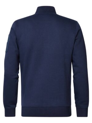 φούτερ ζακέτα με λαιμόκοψη Swc3355152 Navy