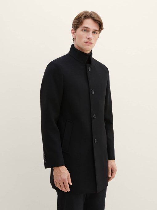 Παλτό με όρθιο γιακά 103733729999 Black (5)