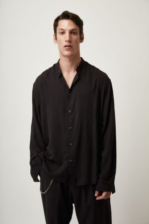 viscose πουκάμισο 9046 Black (2)