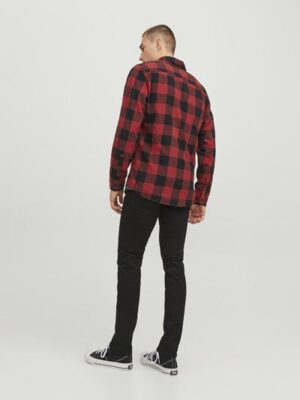 πουκάμισο κάρο 12181602 Brick Red (2)