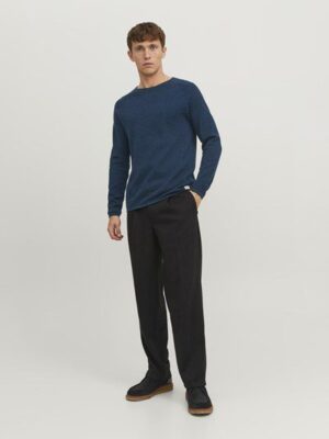 πουλόβερ με λαιμόκοψη 12157321 Sailor Blue (4)