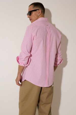 Πουκάμισο ριγέ 9010 Pink (2)