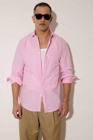 Πουκάμισο ριγέ 9010 Pink