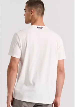 t shirt με text artwork τύπωμα στο στήθος FBM009 089 04 Off White (2)