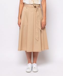 γυναικεία φούστα με ζώνη 577Notio24 Beige (2)