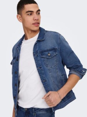 jean μπουφάν 22024333 Blue Denim