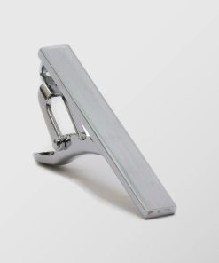 Κλίπ γραβάτας με λεία επιφάνεια estc32 Silver