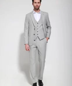 Κοστούμι Με Γιλέκο Charis 33 1611 Grey