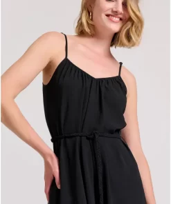 Μάξι φόρεμα με πλαϊνά σκισίματα FBL009 127 13 Black (2)