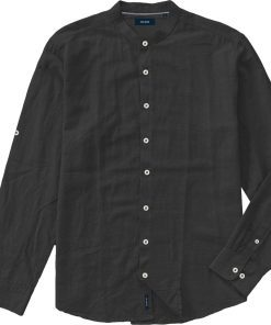 πουκάμισο μάο λινό Gs 590 Black