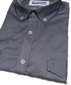 πουκάμισο μονόχρωμο μακρυμάνικο 2020501 Navy (2)