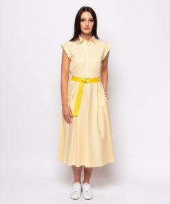 ριγέ γυναικείο φόρεμα με ζώνη 467Vienna (3)