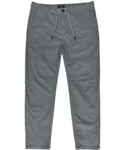 Garment dyed chino παντελόνι με κορδόνι στη μέση CP 418 Grey