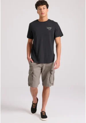 Loose fit ανδρική cargo βερμούδα FBM009 033 03 Grey (3)