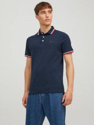 t shirt polo 12136668 Navy BlazerRed