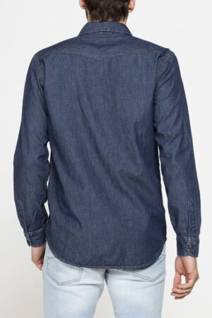 jean πουκάμισο 2051005 Medium Βlue Wash (4)
