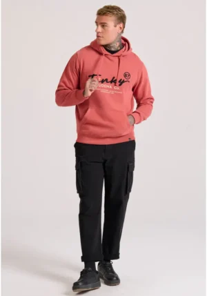 Relaxed fit φούτερ με κέντημα στο στήθος FBM010 013 06 Brick (4)