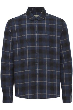 Ανδρικό καρό flannel πουκάμισο 20717536194024 Blue (3)