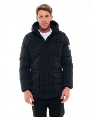 ανδρικό μπουφάν μακρύ 48 201 079 Black (2)