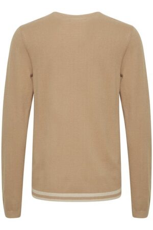 πουλόβερ με λαιμόκοψη 20717260 Beige